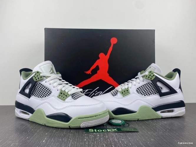 HYPE Jordan Seafoam AQ9129-103 Air 4 WMNS 0822